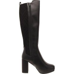 MIA Womens Elisenda Block Heel Platform Tall Knee High Boots Black Size 6M NIB